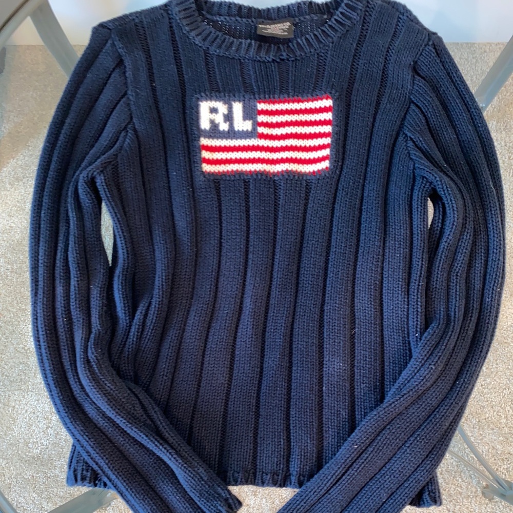 Women’s vintage polo sport sweater